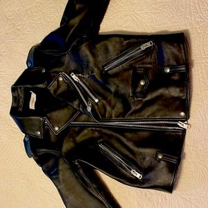 Coach Moto leather jacket.Brand new never worn.No tags